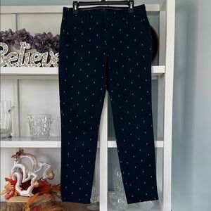 Bundle 5 items @ 20$, pay only 60$ -  Navy Blue Ancher Patterned Trousers